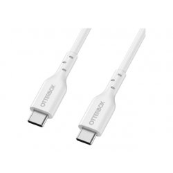 OtterBox - Cabo USB - 24 pin USB-C (M) para 24 pin USB-C (M) - USB 2.0 - 3 A - 1 m - Fast Charging - branco 78-81359