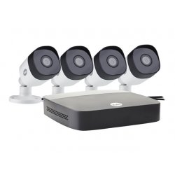 Yale Essentials Smart Home CCTV Kit - DVR + camâra(s) - ligado (LAN) - 4 canais - 1 x 1 TB - 4 câmara(s) SV-4C-4ABFX-2
