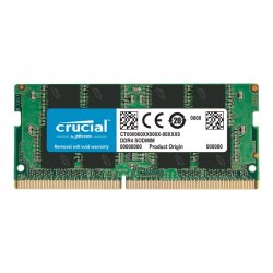 Crucial - DDR4 - módulo - 4 GB - SO DIMM 260-pinos - 2666 MHz / PC4-21300 - CL19 - 1.2 V - unbuffered - sem ECC CT4G4SFS8266