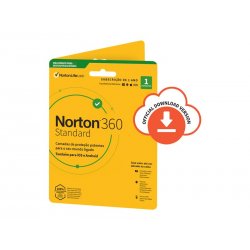 Norton 360 Standard - Para Tech Data - licença de assinatura (1 ano) - 1 dispositivo, 10 GB de espaço de armazenamento na cloud