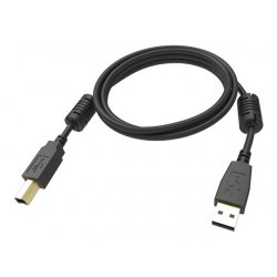 VISION Professional installation-grade USB 2.0 cable - LIFETIME WARRANTY - gold plated connectors - ferrite cores USB-A end - b