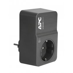 APC SurgeArrest - Protector contra picos de corrente - AC 230 V - conectores de saída: 1 - Alemanha - preto PM1WB-GR
