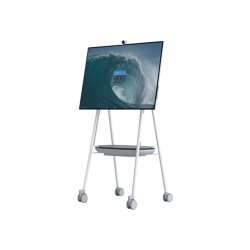 Steelcase - Carrinho - para painel plano interactivo - cinza, branco ártico, peltre - para Microsoft Surface Hub 2S 50", Hub 3 