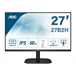 AOC 27B2H/EU - Monitor LED - 27" - 1920 x 1080 Full HD (1080p) @ 75 Hz - IPS - 250 cd/m² - 1000:1 - 4 ms - HDMI, VGA - preto 27