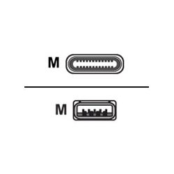 Huddly - Cabo USB - USB Tipo A (M) para 24 pin USB-C (M) - USB 3.0 - 1.15 m 7090043790351