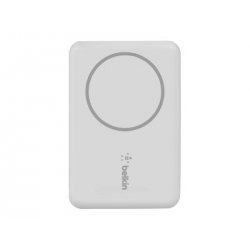 Belkin BoostCharge - Carregador portátil - 2500 mAh - 7.5 Watt (MagSafe) - branco - para Apple iPhone 12, 12 mini, 12 Pro, 12 P