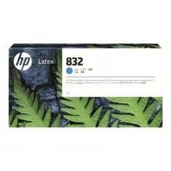 HP 832 - 1 L - azul cyan - original - tinteiro - para Latex 700, 700 W 4UV76A