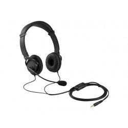 Kensington Hi-Fi Headphones with Mic - Auscultadores supra-aurais com microfonoe - no ouvido - com cabo - macaco de 3,5 mm K335
