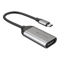 HyperDrive - Cabo adaptador - 24 pin USB-C macho para HDMI fêmea - suporte 8K60Hz, suporte 4K144Hz, unidirecional HD-H8K-GL