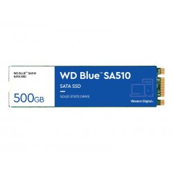 WD Blue SA510 WDS500G3B0B - SSD - 500 GB - interna - M.2 2280 - SATA 6Gb/s - azul WDS500G3B0B