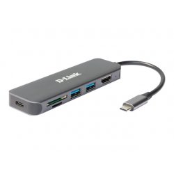 D-Link DUB-2327 - Estação de engate - USB-C / Thunderbolt 3 - HDMI DUB-2327