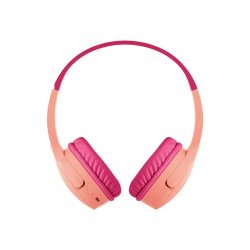 Belkin SoundForm Mini - Auscultadores supra-aurais com microfonoe - no ouvido - com cabo - macaco de 3,5 mm - rosa AUD004BTPK