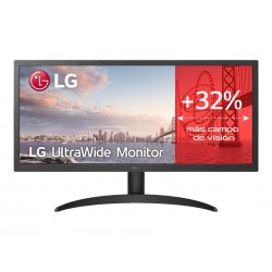 LG UltraWide 26WQ500-B - Monitor LED - 26" (25.7" visível) - 2560 x 1080 WFHD @ 75 Hz - IPS - 300 cd/m² - 1000:1 - HDR10 - 1 ms
