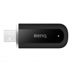 BenQ WD02AT - Adaptador de rede - USB 2.0 - 802.11ax, Bluetooth 5.2 - preto 5A.F8Y28.DE1