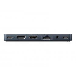 HyperDrive DUO PRO 7-in-2 - Estação de engate - para tablet, portátil, portátil - USB-C x 2 - HDMI - 1GbE HD575BUGL