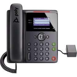 Poly Edge B30 - Telefone VoIP - 5 vias capacidade de chamada - SIP - 16 linhas - preto 82M84AA