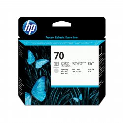 HP 70 - Cinza claro, preto foto - cabeçote de impressora - para DesignJet HD Pro MFP, T120, Z2100, Z3100, Z3100ps, Z3200, Z3200