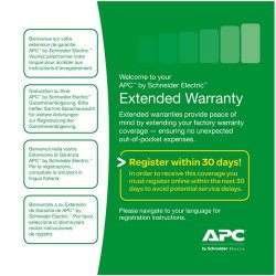 APC Extended Warranty (Renewal or High Volume) - Contrato extendido de serviço - 1 ano - para P/N: AP6201CH, AP6221CH, AP6351CH
