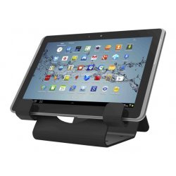 Compulocks Universal Tablet Holder with Keyed Cable Lock - Apoio de mesa segura para tablet - preto CL12UTHBB