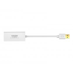 VISION Professional installation-grade USB-A to RJ45 Ethernet network adapter - LIFETIME WARRANTY - 100/1000 mbps - fast ethern