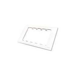 VISION Techconnect Modular AV Faceplate - LIFETIME WARRANTY - Double-Gang UK surround - frame which accommodates 5 modules - fi