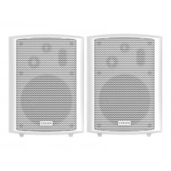 VISION Professional Pair 5.25" Wall Speakers - LIFETIME WARRANTY - 50 Watt power handling - 3-way with Bass reflex - horizontal