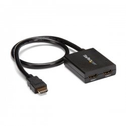 StarTech.com HDMI Cable Splitter - 2 Port - 4K 30Hz - Powered - HDMI Audio / Video Splitter - 1 in 2 Out - HDMI 1.4 - Separador