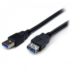 StarTech.com 2m Black SuperSpeed USB 3.0 Extension Cable A to A - Male to Female USB 3.0 Extender Cable - USB 3.0 Extension Cor