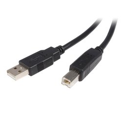 StarTech.com 3m USB 2.0 A to B Cable M/M - Cabo USB - USB (M) para USB Tipo B (M) - USB 2.0 - 3 m - preto USB2HAB3M