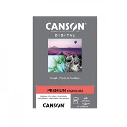 Papel 255gr Foto Canson Premium Highgloss 10x15cm 50 Folhas 1084334