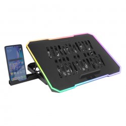 Cooler MARS GAMING MNBC7 RGB NOTEBOOK COOLER & STAND, 6X FANS, PHONE HOLDER, UP TO 16\" MNBC7"