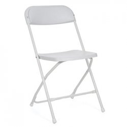 Cadeira Dobrável Plástica Branco VELFP166N