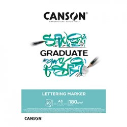 Bloco Canson Graduate Lettering Marker A3 180g 20Fls 10850P027