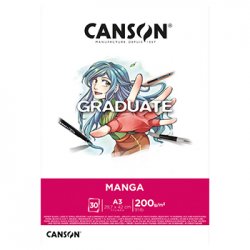 Bloco Canson Graduate Manga A3 200g 30Fls 10850P031