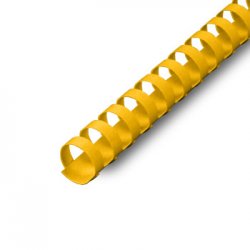 Argolas PVC Encadernar 14mm Amarelo 110 Folhas 100un 1713022