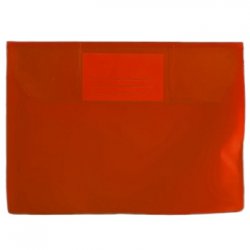 Envelope A5 PVC com Visor Transparente Vermelho 10un 100Z28001