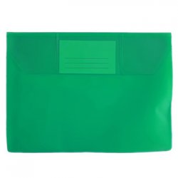 Envelope A5 PVC com Visor Transparente Verde 10un 100Z28002