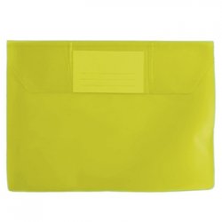 Envelope A5 PVC com Visor Transparente Amarelo 10un 100Z28111