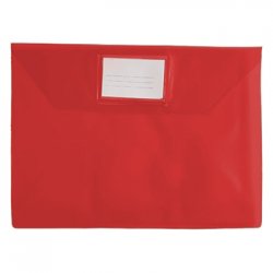 Envelope A4 PVC com Visor Transparente Vermelho 1un 100ZE1504