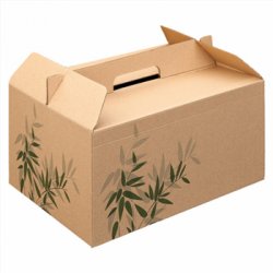 Caixa Asa Menu Lunch Box Kraft 28x20x15cm 1un 6621291