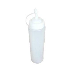 Frasco Vazio Plástico Molho 650ml Branco 6881048