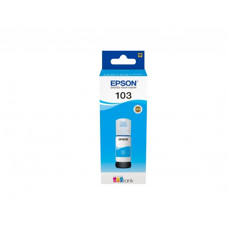 Epson 103 - 65 ml - azul cyan - original - recarga de tinta - para Epson L1210, L3210, L3211, L3250, L3251, L3256, L3260, L3266