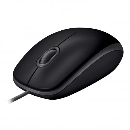 Logitech B110 Silent - Rato - destros e canhotos - óptico - 3 botões - com cabo - USB 910-005508