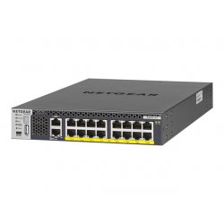 NETGEAR M4300-16X - Interruptor - L3 - Administrado - 16 x 100/1000/2.5G/5G/10GBase-T (PoE+) - montável em trilho - PoE+ (199 W