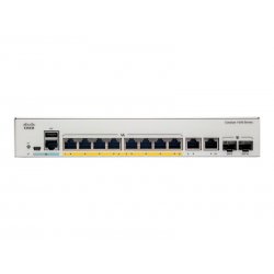 Cisco Catalyst 1000-8T-2G-L - Interruptor - Administrado - 8 x 10/100/1000 + 2 x combo Gigabit SFP (ligação ascendente) - montá