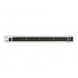 Cisco Catalyst 1000-48P-4X-L - Interruptor - Administrado - 24 x 10/100/1000 (PoE+) + 24 x 10/100/1000 + 4 x 10 Gigabit SFP+ (u