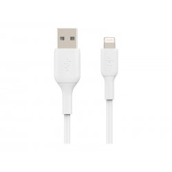 Belkin BOOST CHARGE - Cabo Lightning - Lightning macho para USB macho - 1 m - branco CAA001BT1MWH