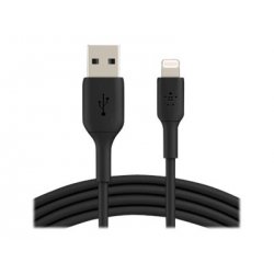 Belkin BOOST CHARGE - Cabo Lightning - Lightning macho para USB macho - 3 m - preto CAA001BT3MBK