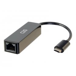 C2G USB-C to Ethernet Network Adapter - Adaptador de rede - USB-C - Gigabit Ethernet x 1 - preto 89152