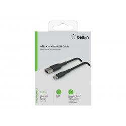 Belkin BoostCharge - Cabo USB - Micro USB Tipo B (M) para USB (M) - 1 m - preto CAB007BT1MBK